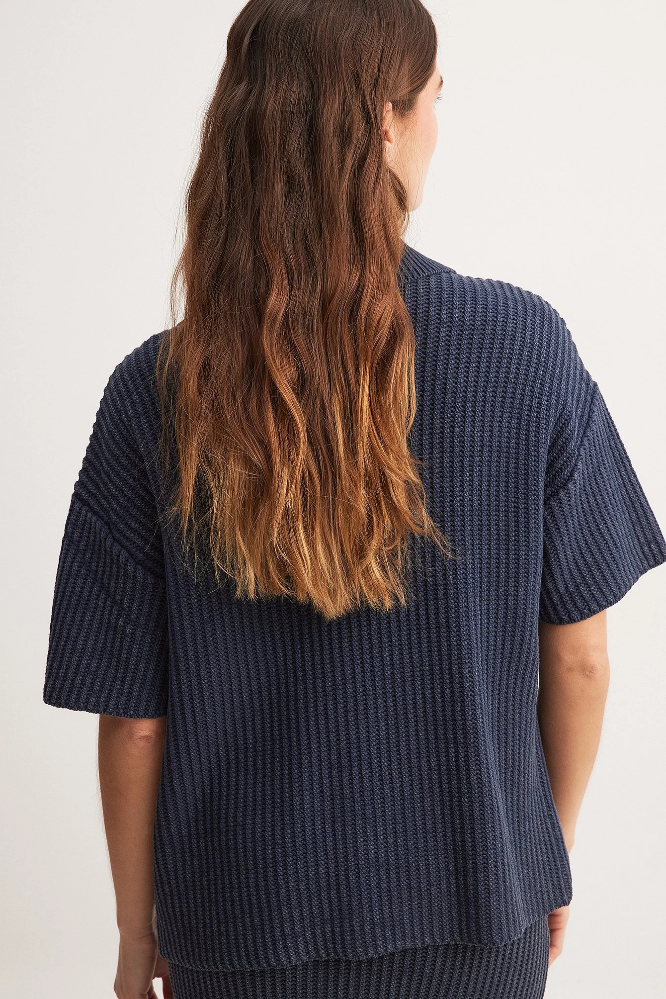 Kurzarm-Strickshirt