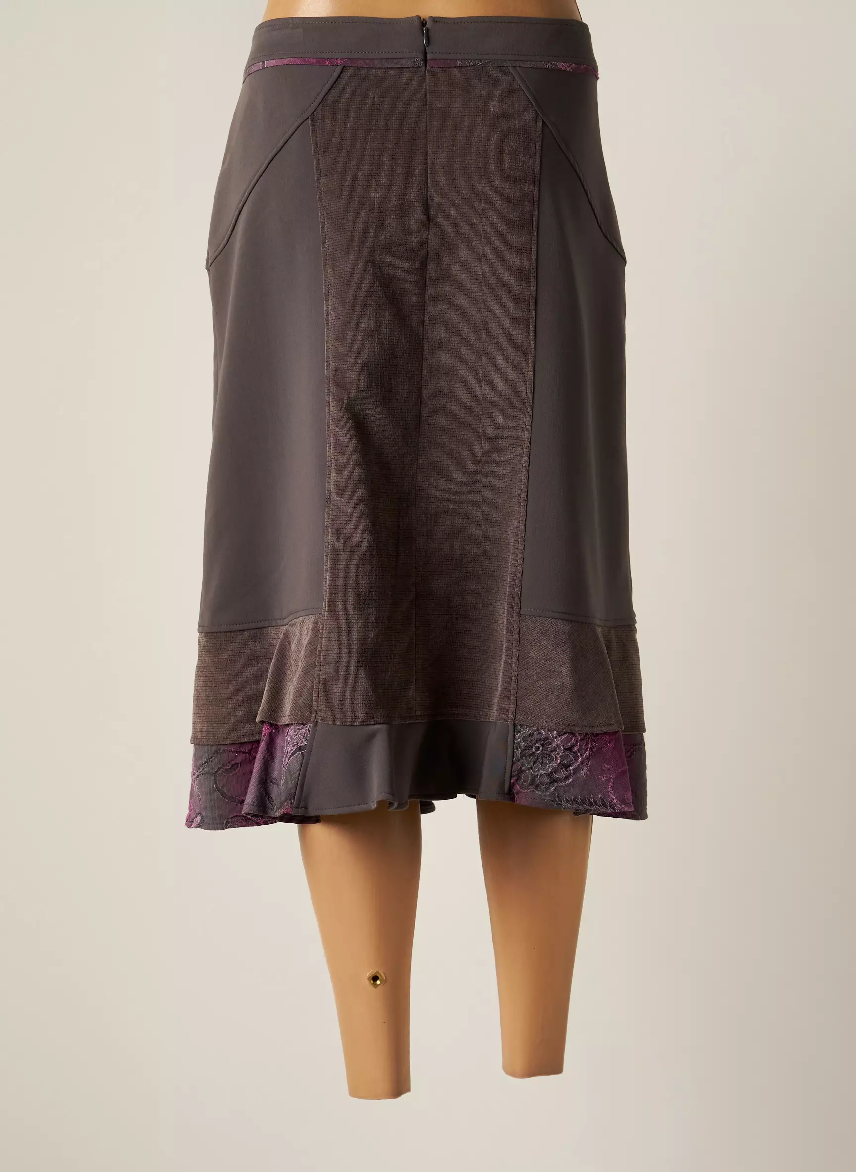Lewinger Jupes Mi Longues Femme couleur gris