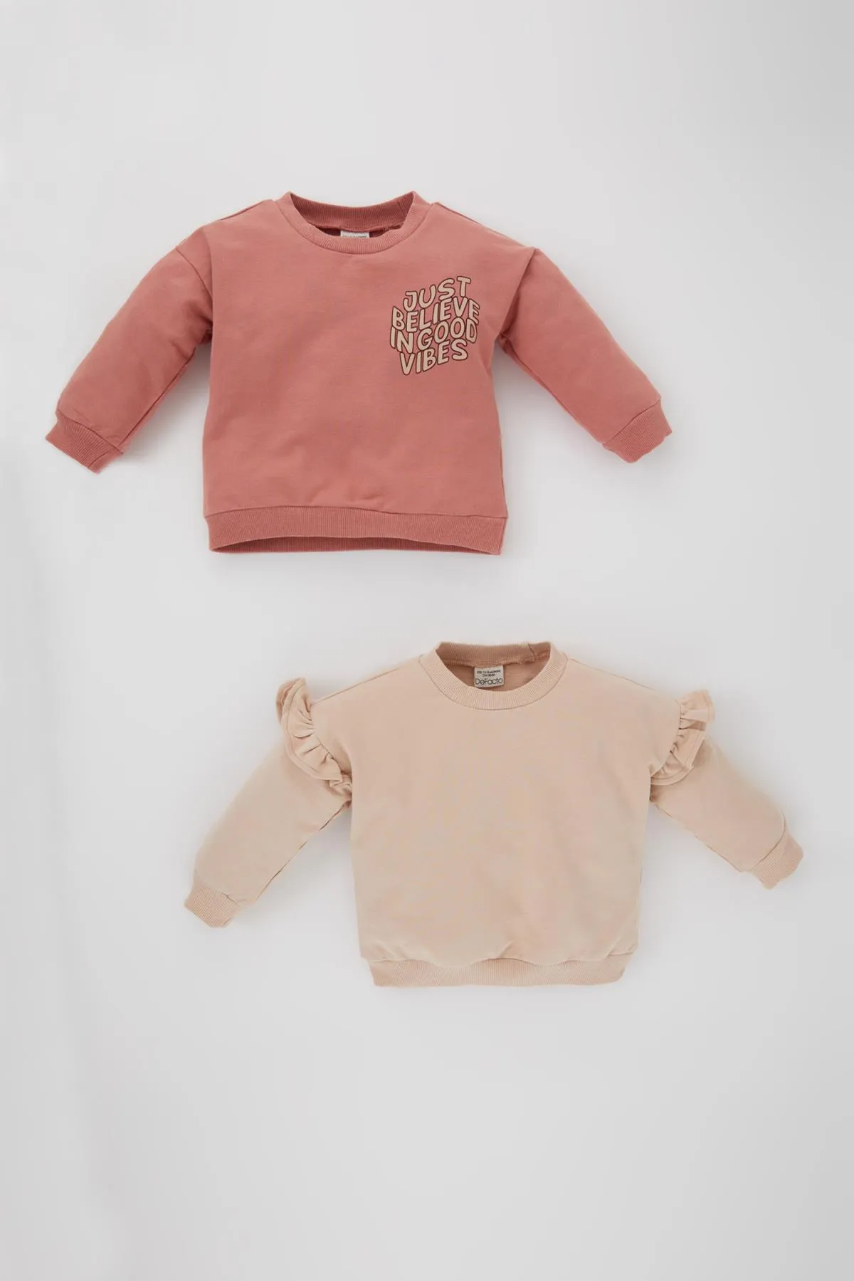 DeFacto  Sweatshirt mit normaler Passform und Slogan-Aufdruck für Babys und Mädchen