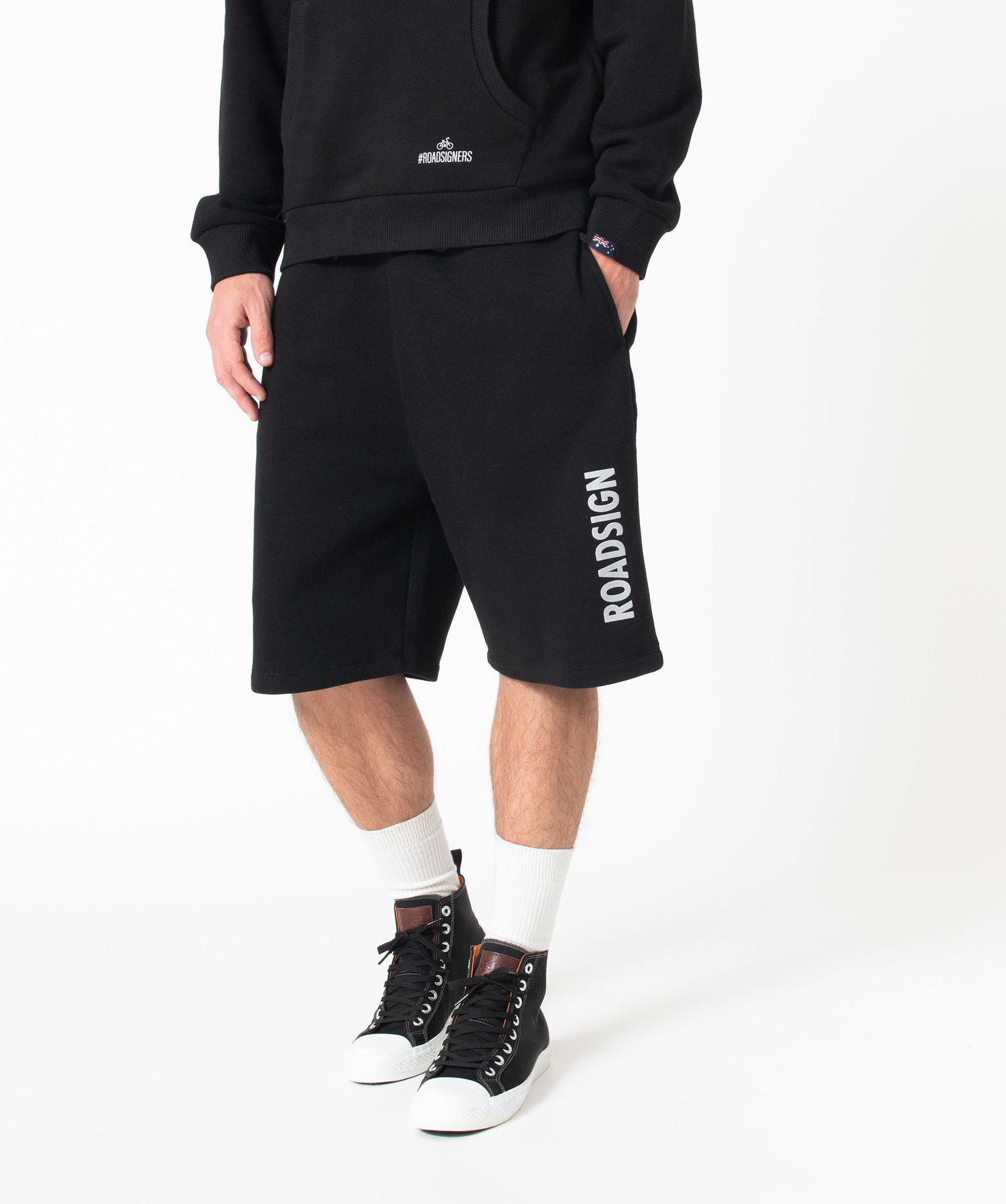 Bermuda en molleton doux homme - Roadsign noir | GEMO
