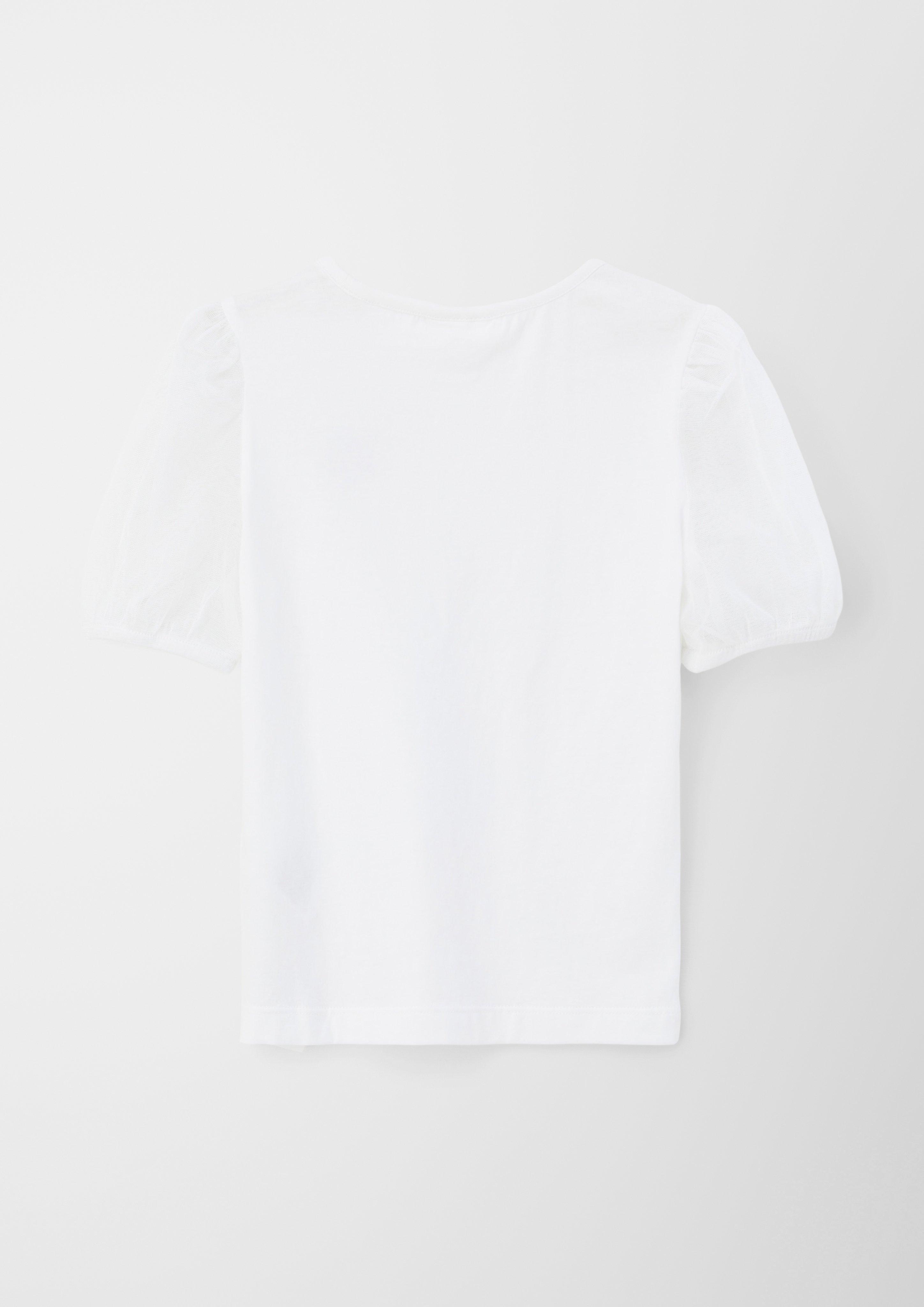 T-Shirt mit Mesh-Ärmeln  2127375-0100
