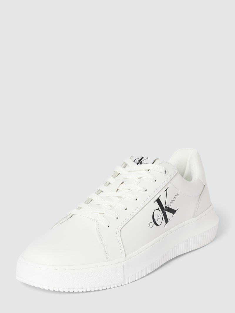 Sneaker mit Logo-Print Modell 'CHUNKY' in weiss