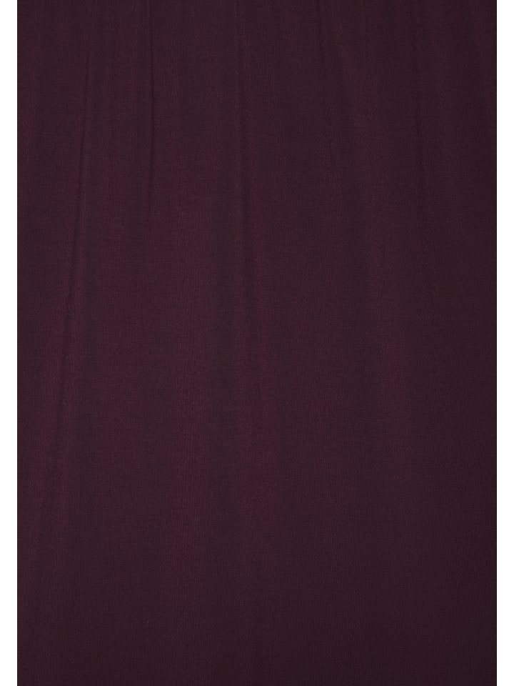 LASCANA Kurzarmshirt in aubergine, schwarz günstig kaufen