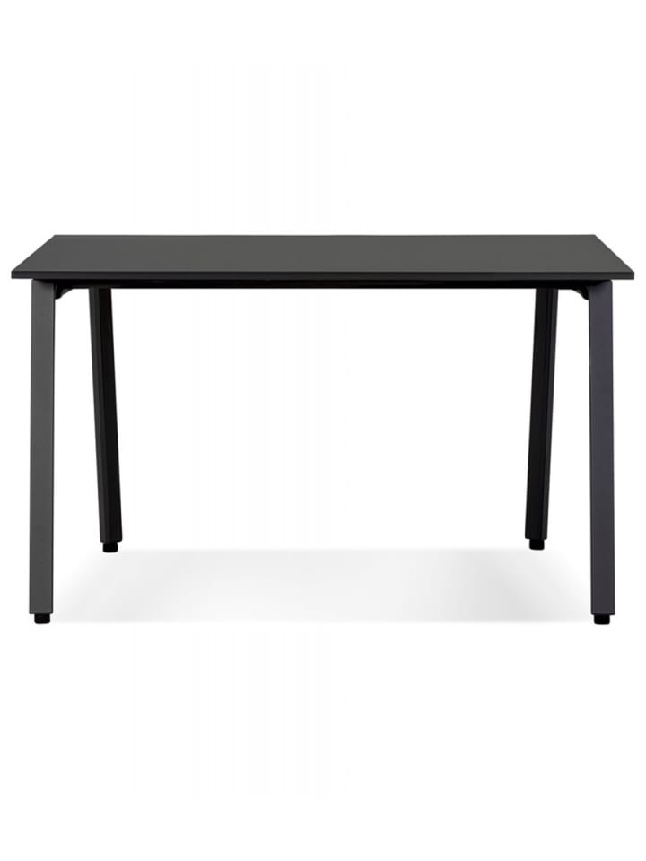 KADIMA DESIGN Besprechungstisch Schwarz Holz Metall | Modern Elegant in Schwarz günstig kaufen