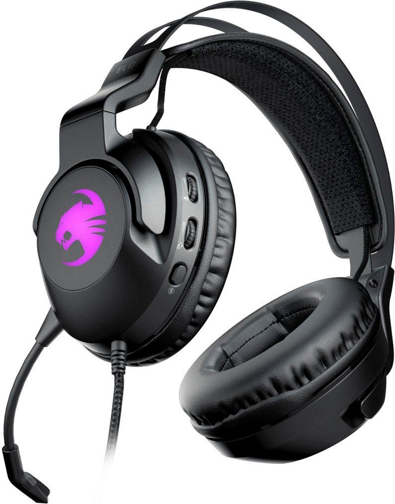 ROCCAT Elo 7.1 USB - Surround-Sound RGB PC Gaming-Headset (Mikrofon abnehmbar, Rauschunterdrückung)