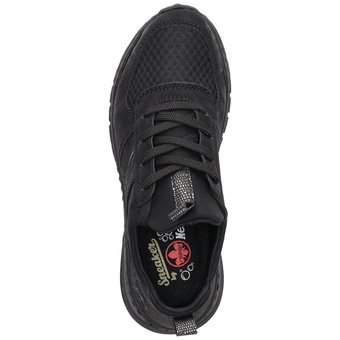 Rieker Slip On Sneaker in schwarz