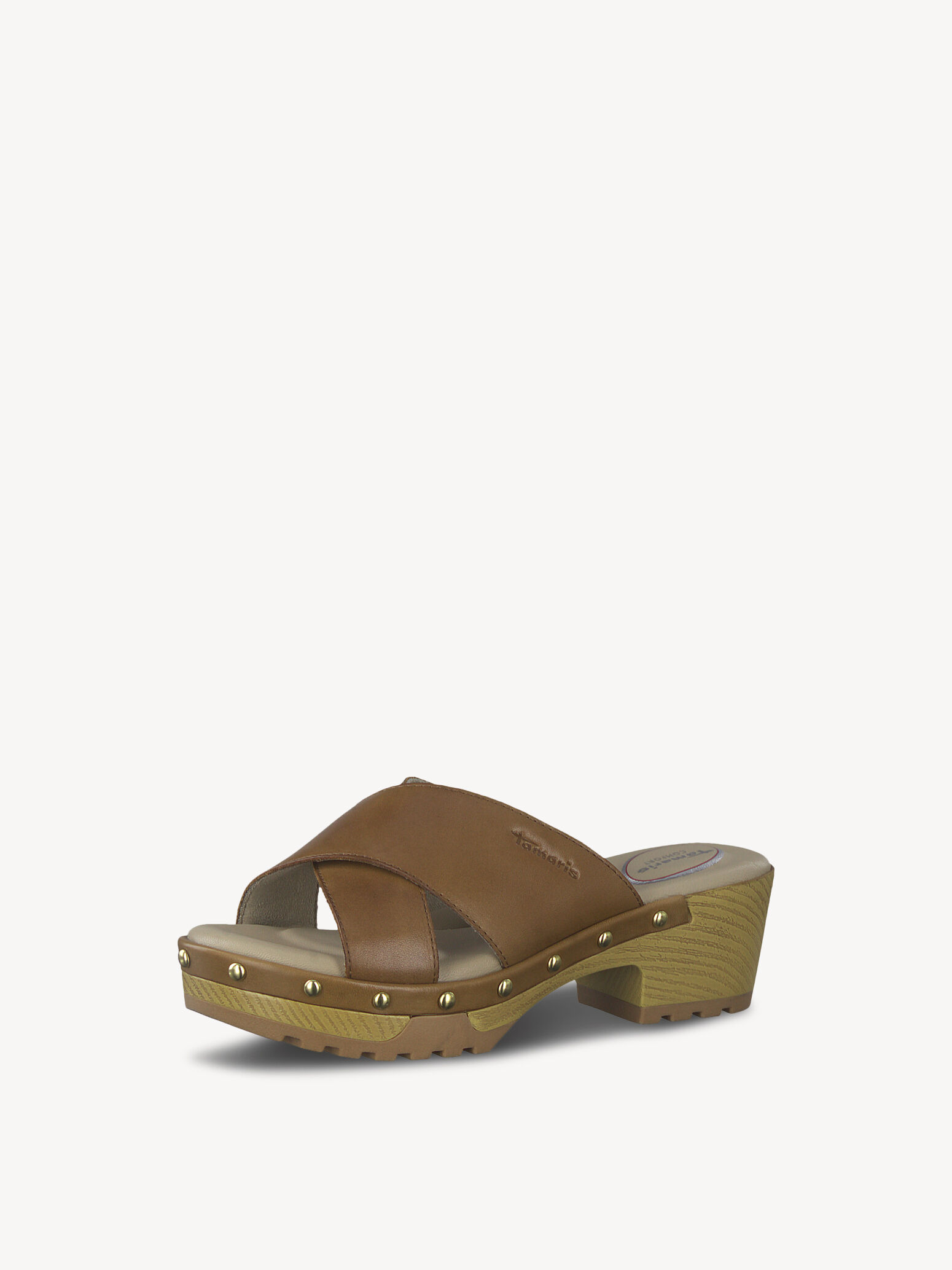 Mule en cuir - marron