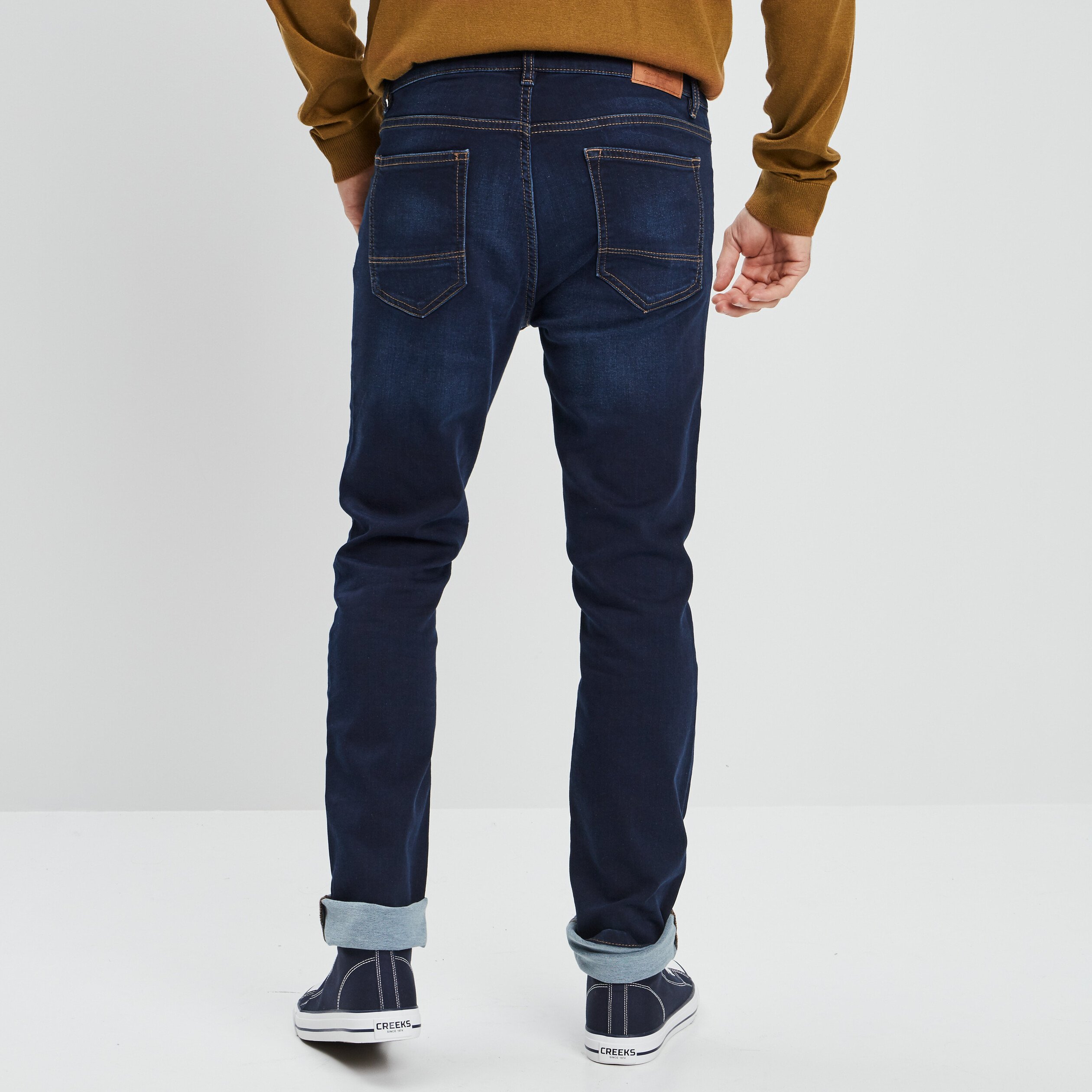 Jeans coupe slim denim brut homme | La Halle