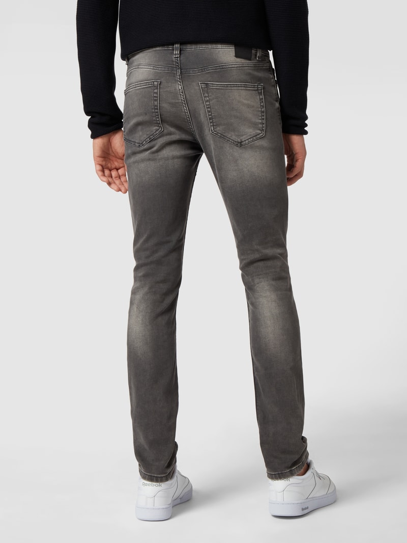 Slim Fit Jenas aus Sweat Denim Modell 'Loom' in mittelgrau