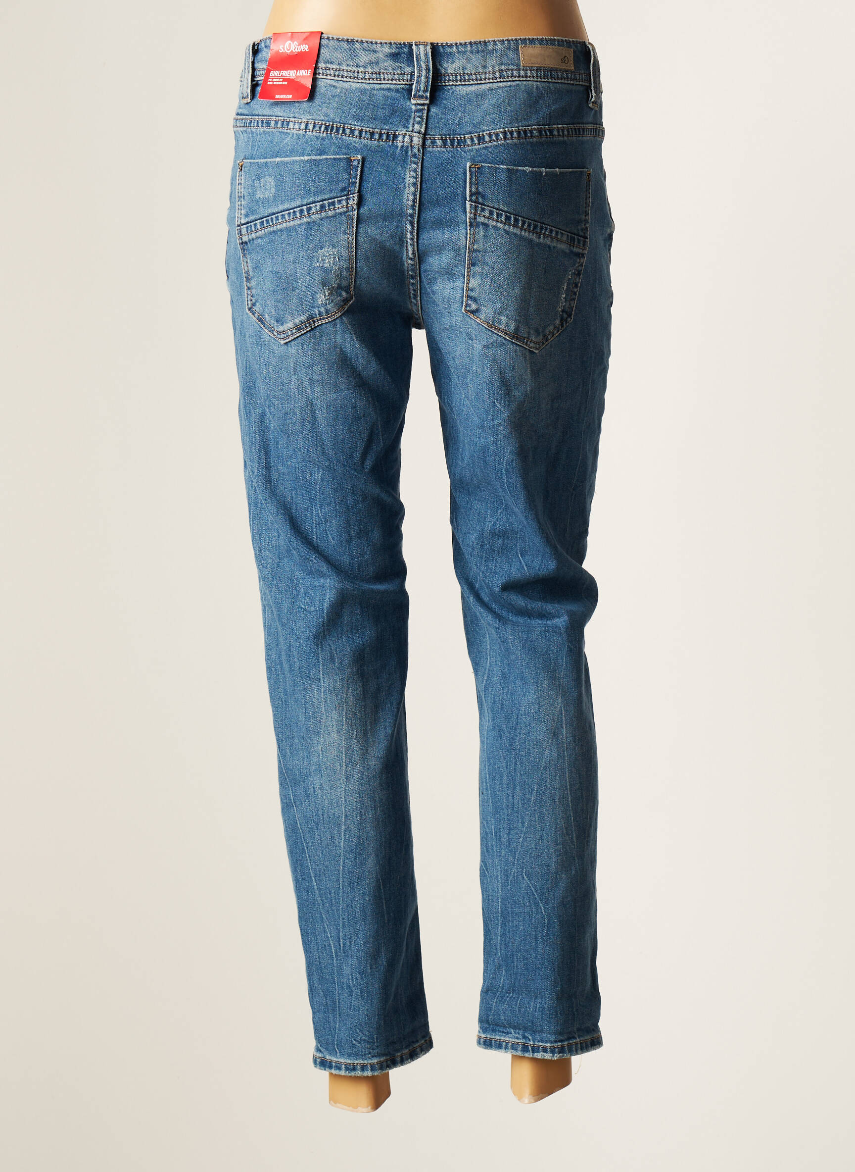 S Oliver Jeans Coupe Droite Femme couleur bleu