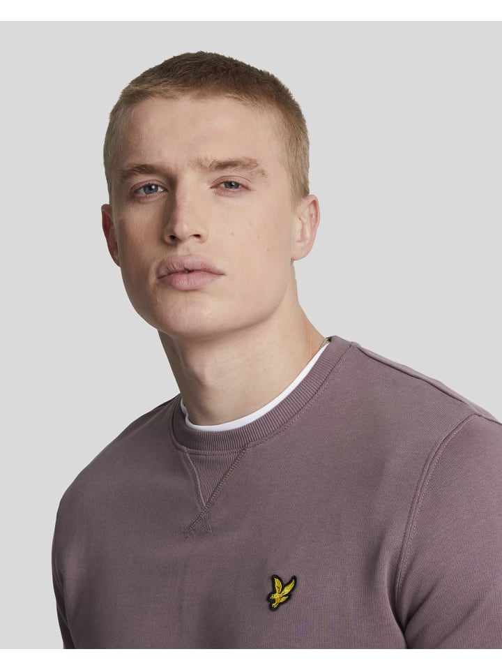 Lyle & Scott Sweatshirt in Dunkler Lilaton günstig kaufen