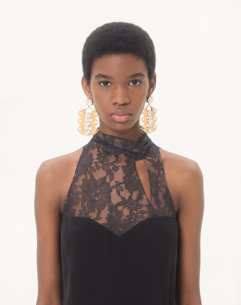 Vestido midi de georgette