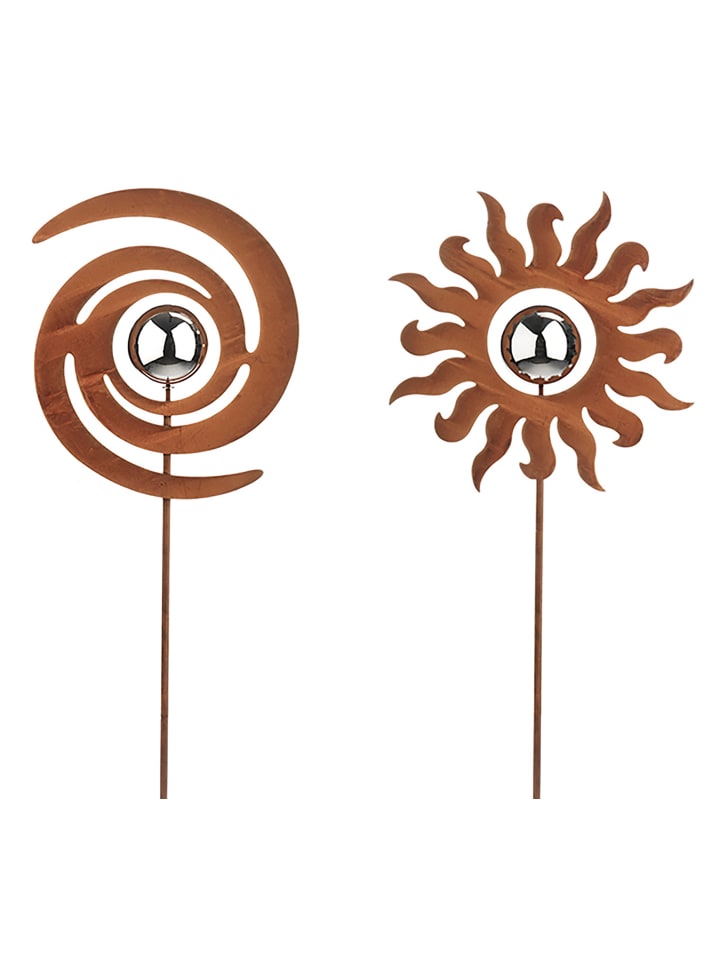 kobolo 2tlg. Set Gartendekoration MixFELIX in Braun günstig kaufen onesize