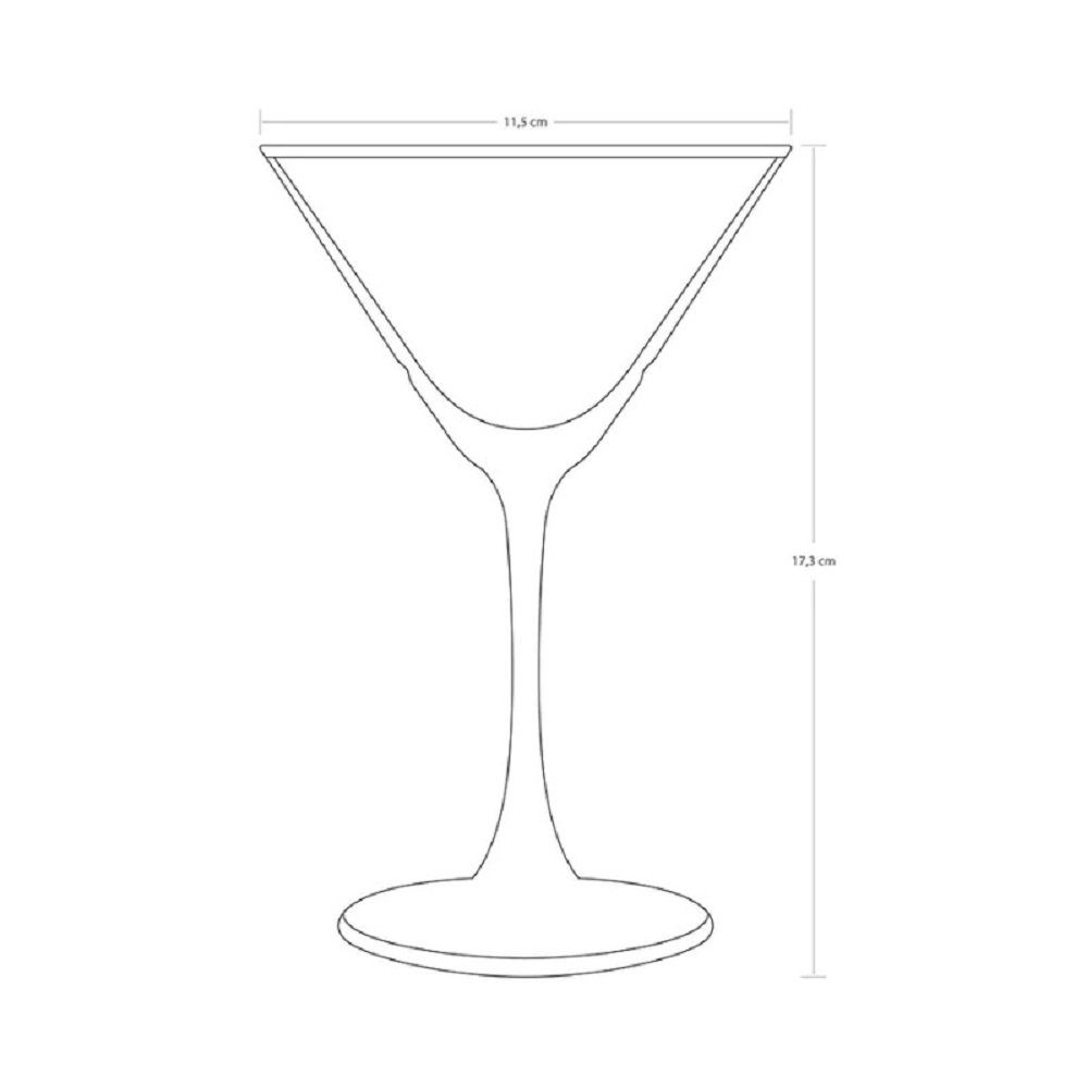 Pasabahce Martiniglas Timeless, Cocktailschale, Cocktailglas, 230ml, Glas, 4 Stück