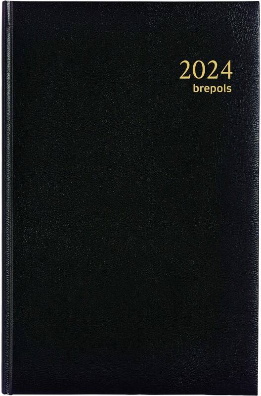 Brepols Minister Lima Terminplaner 2025 DIN A5 1 Tag / 1 Seite Deutsch, Englisch, Französisch, Italienisch, Niederländisch, Spanisch Schwarz