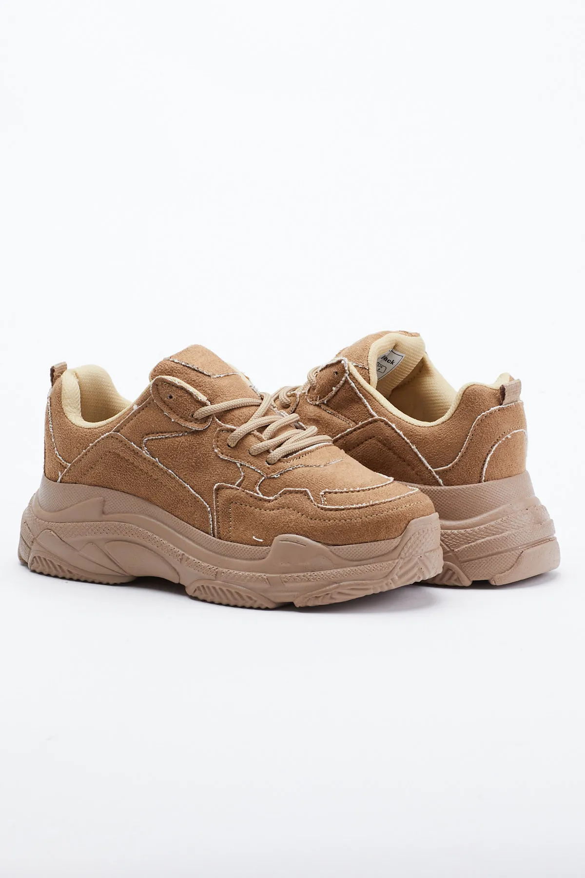 Tonny Black  Nerzfarbene Sportschuhe für Damen Bls-q