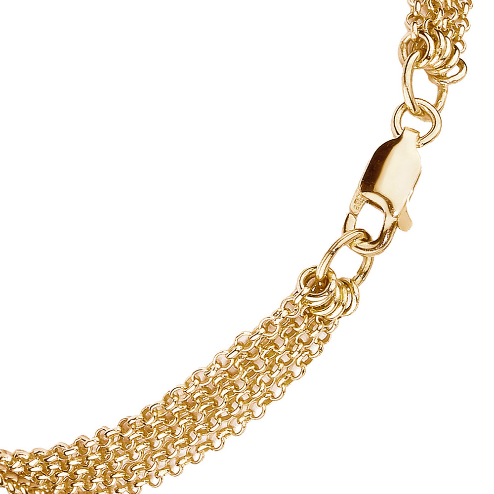Elli Elli Bracelet Femmes Chaînes Look Moderne en Argent Sterling 925 Bracelet