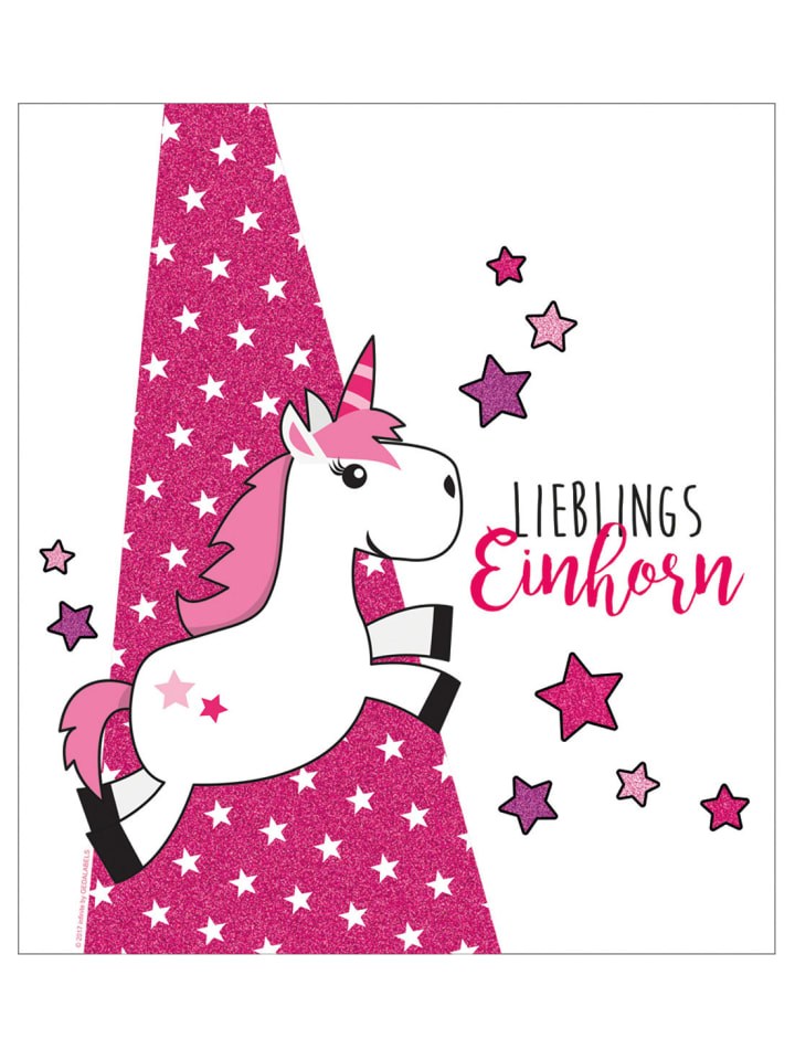 Geda Labels Turnbeutel Einhorn Lieblingseinhorn in Pink - 42x33x1cm günstig kaufen onesize