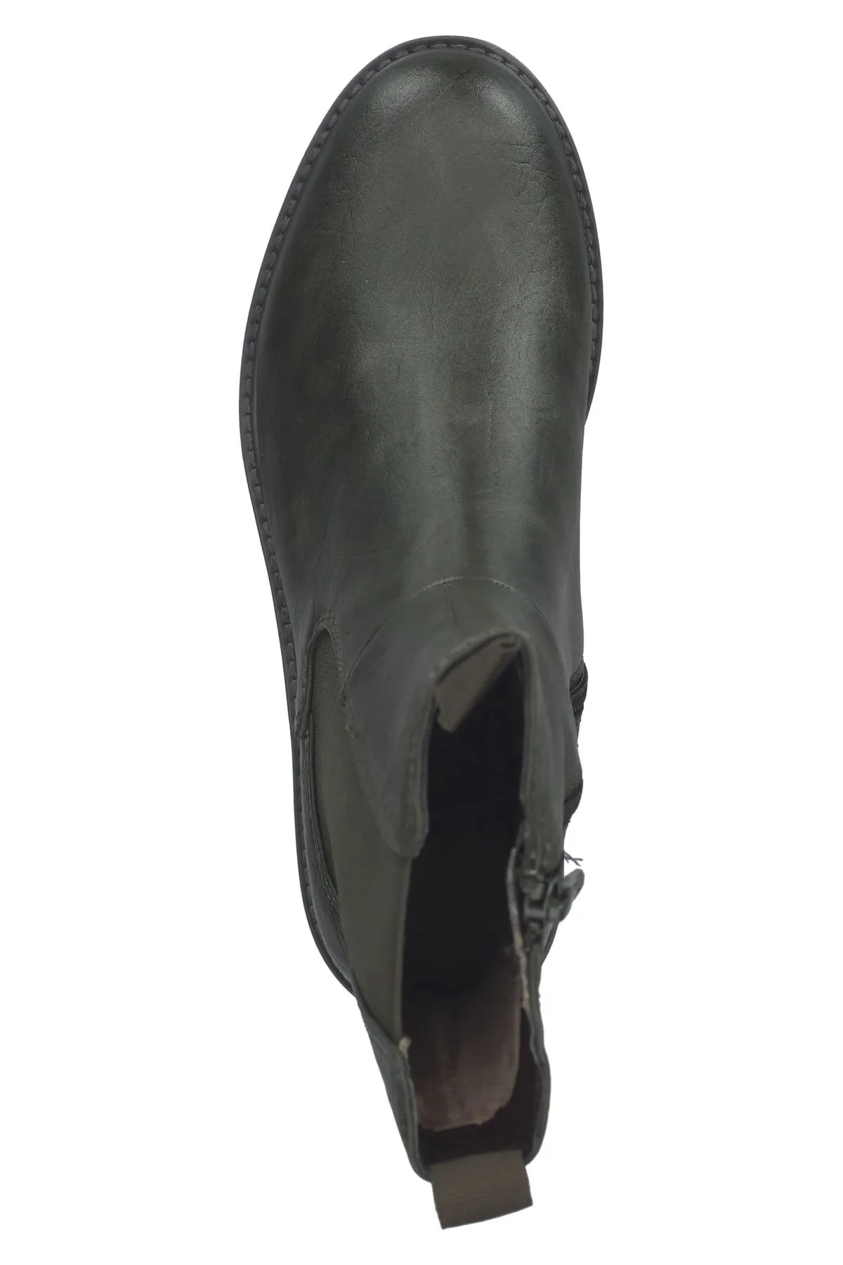 Jana  Stiefelette - Khaki - Blockabsatz