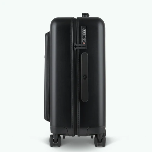 ORLY 4-wheel hard-shell suitcase with BIQ black pouch