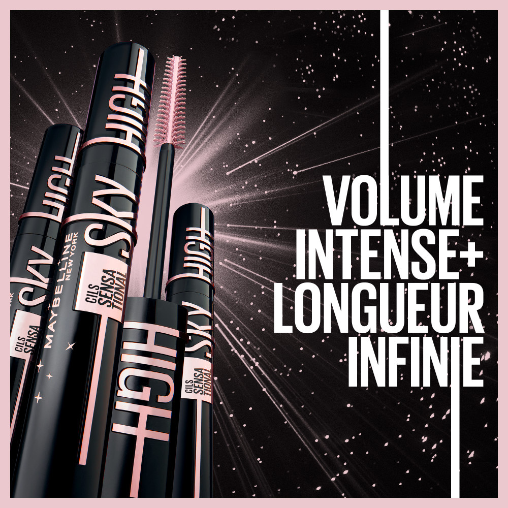 Maybelline New York Maybelline New York Sky High Cosmic Black mascara noir intense Mascara volume & longueur noir intense