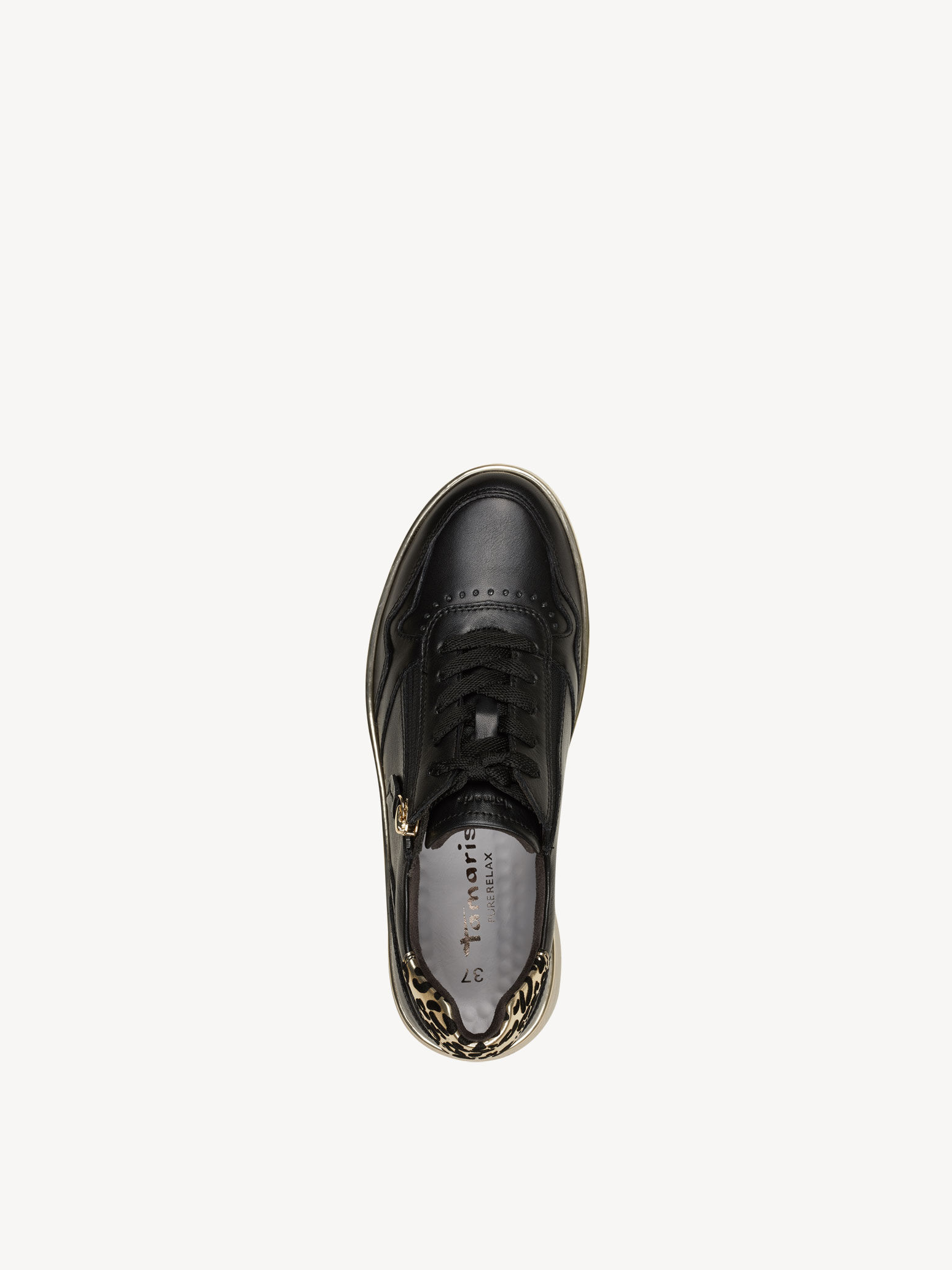 Basket en cuir - noir