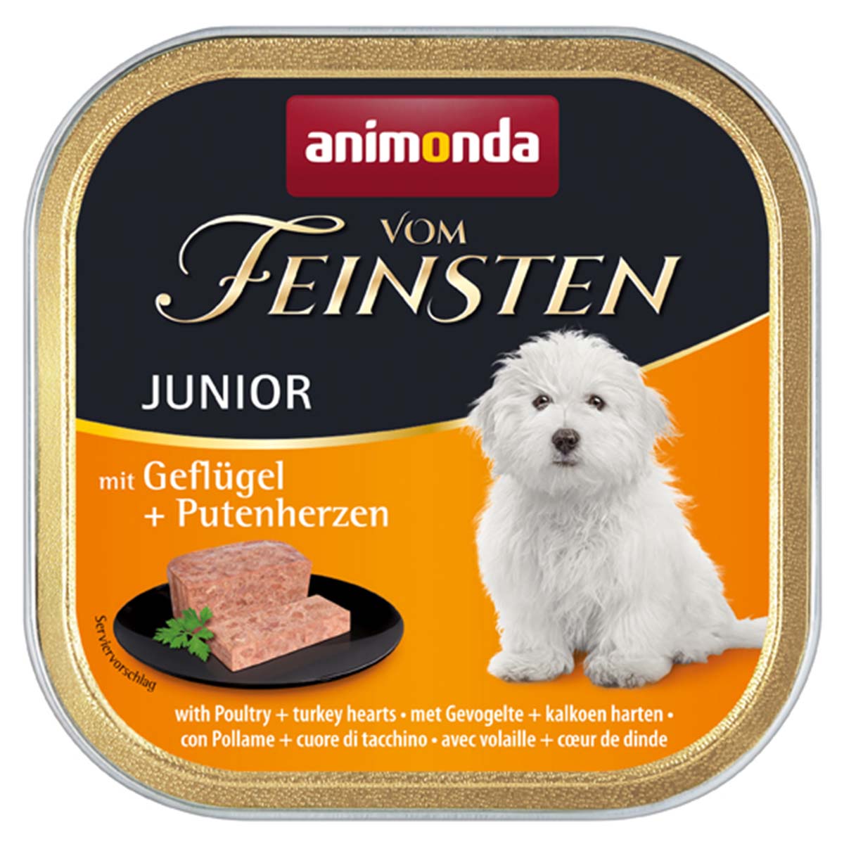 animonda vom Feinsten Junior Gefl und Putenherzen bei ZooRoyal