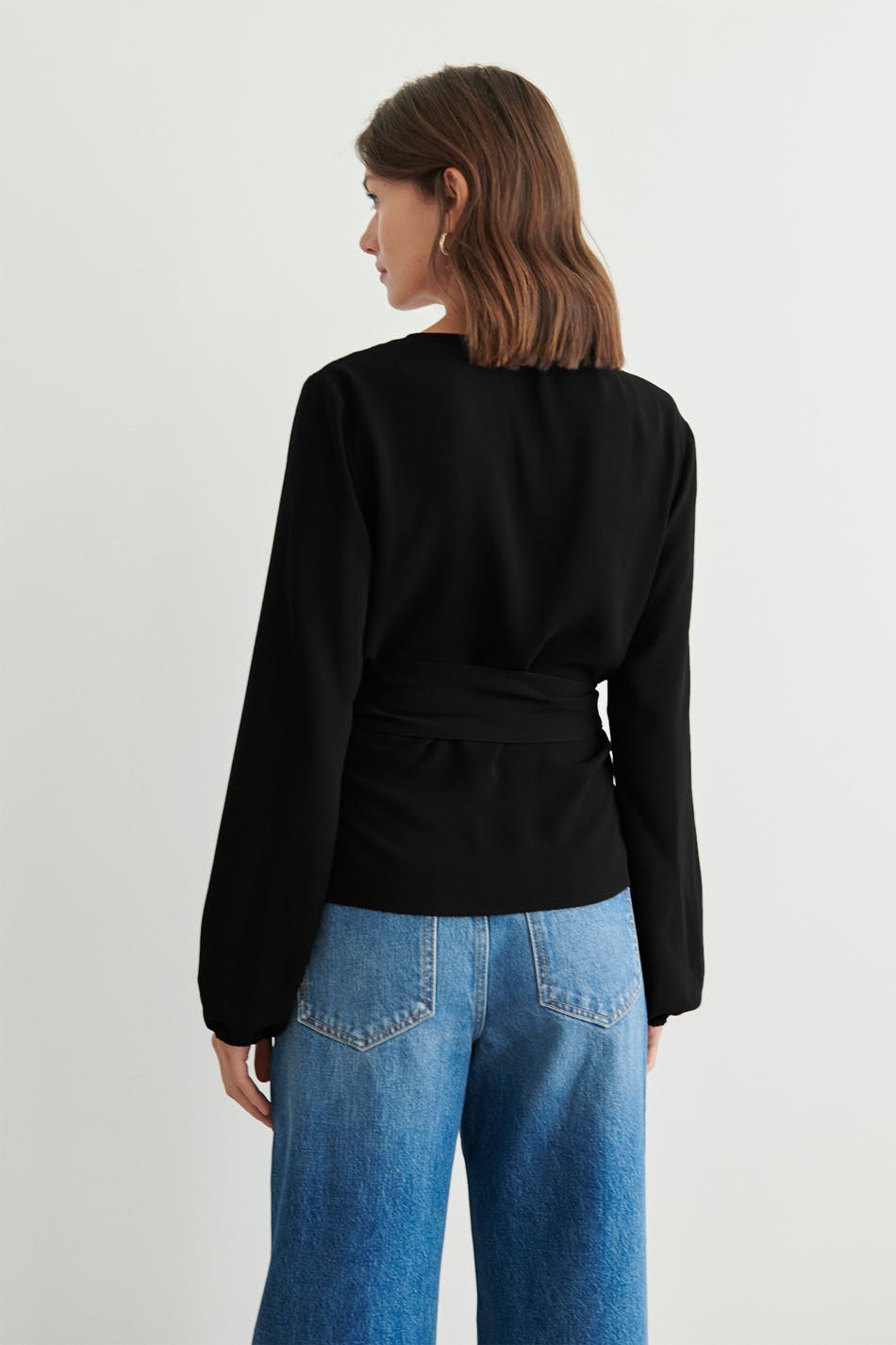 Ally tie blouse