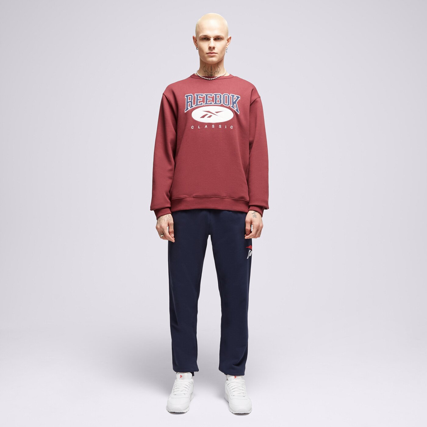 REEBOK SWEATSHIRT CL AE CREW Dunkelrot