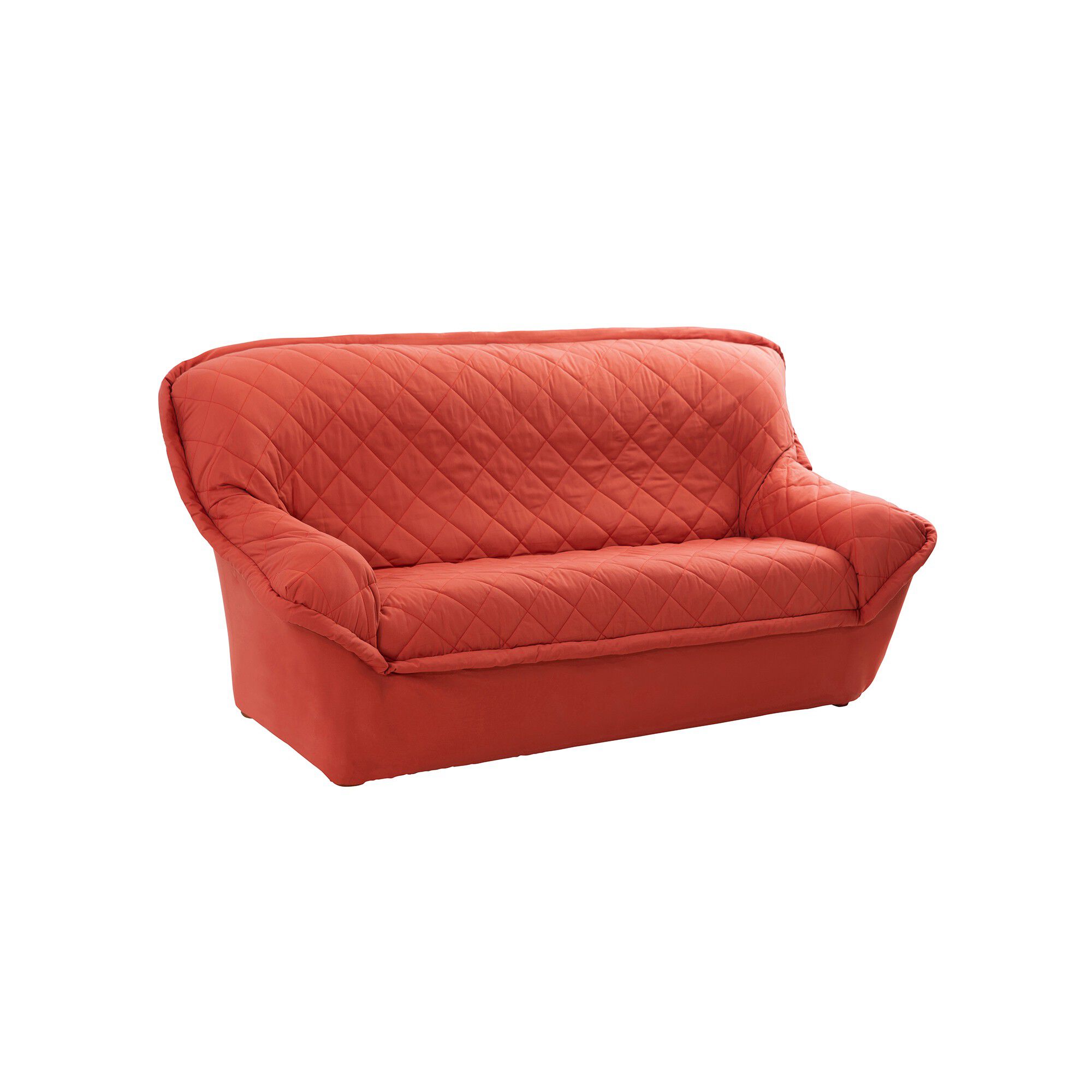 Housse bachette matelassée coton uni fauteuils canapés accoudoirs
