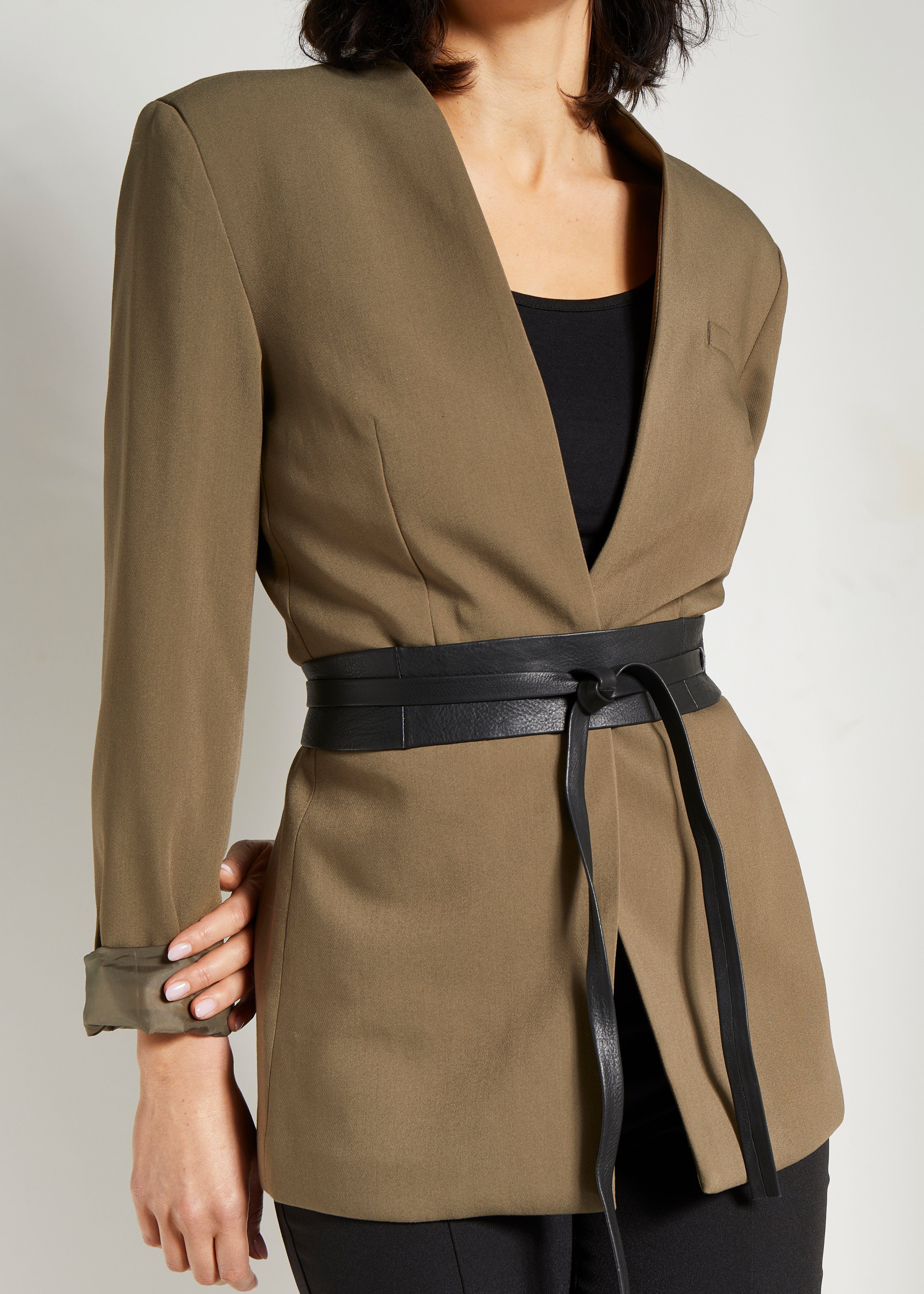 LASCANA Taillengürtel Ledergürtel Binde-Ledergürtel, Shape-Effekt, Gürtel für Kleid & Overall
