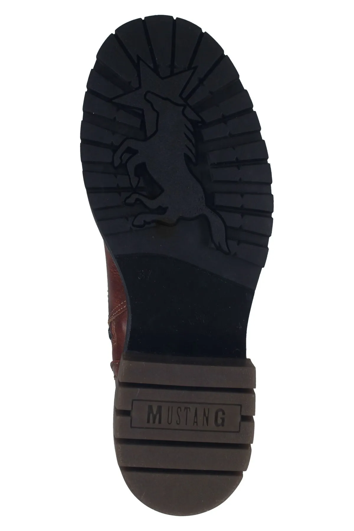 Mustang  Stiefelette - Braun - Blockabsatz
