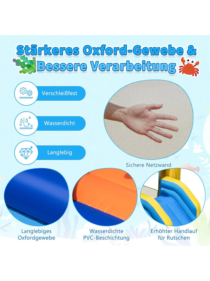 COSTWAY Hüpfburg mit Gebläse in Bunt günstig kaufen onesize