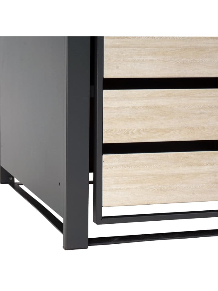 MCW XL 4er/8er-Mülltonnenverkleidung J81, Buche-Holzoptik hellbraun günstig kaufen onesize