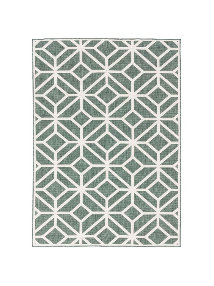 Pergamon In- und Outdoor Teppich Beidseitig Newport Trend in Groen günstig kaufen 140 x 200 cm