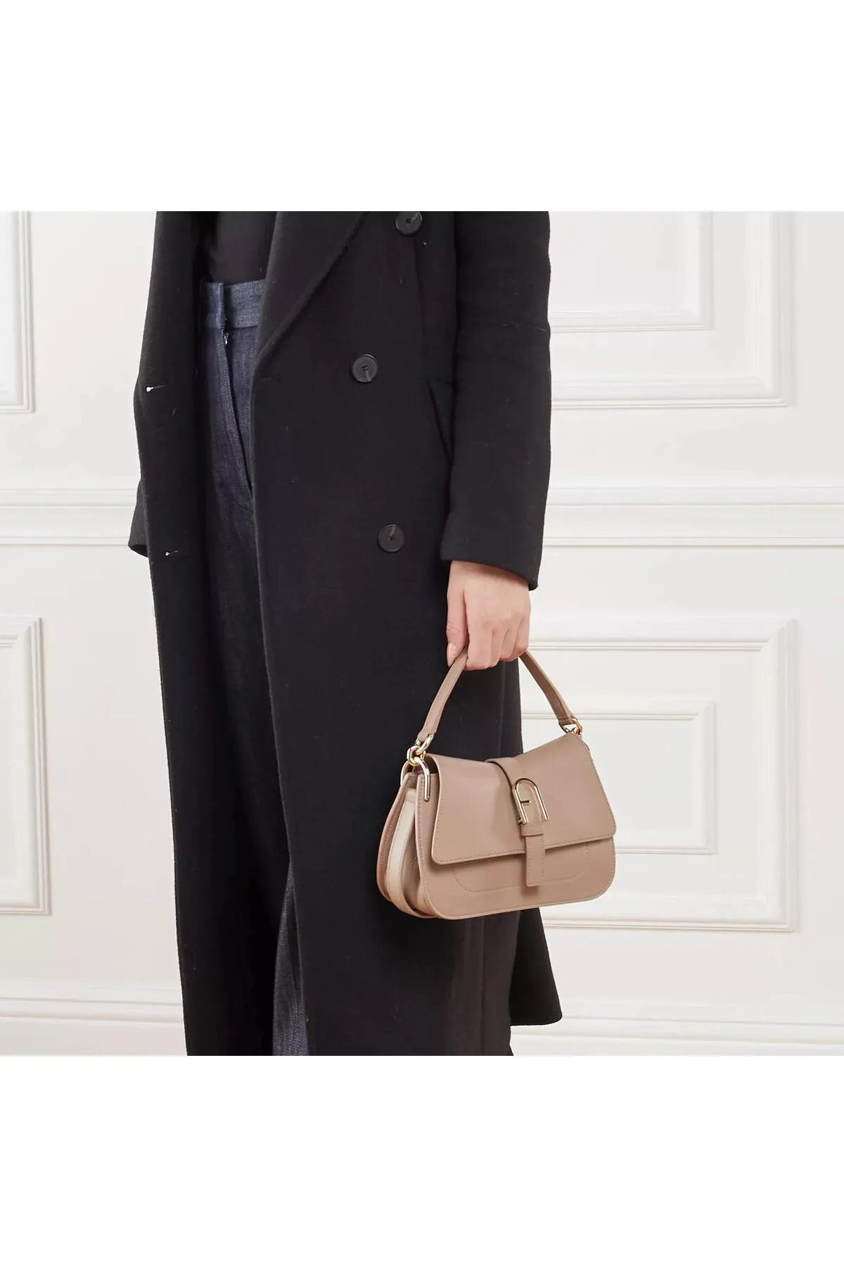 FURLA  Flow Mini Top Handle Greige