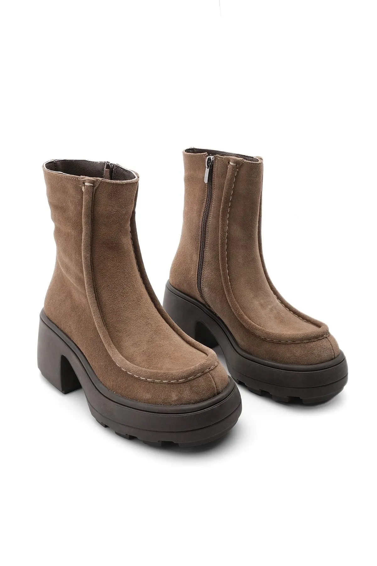 Marjin  Stiefelette - Braun - Blockabsatz