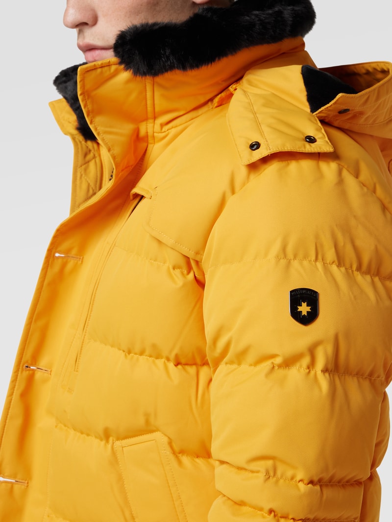 Steppjacke mit abnehmbarer Kapuze Modell 'STARSTREAM' in gelb