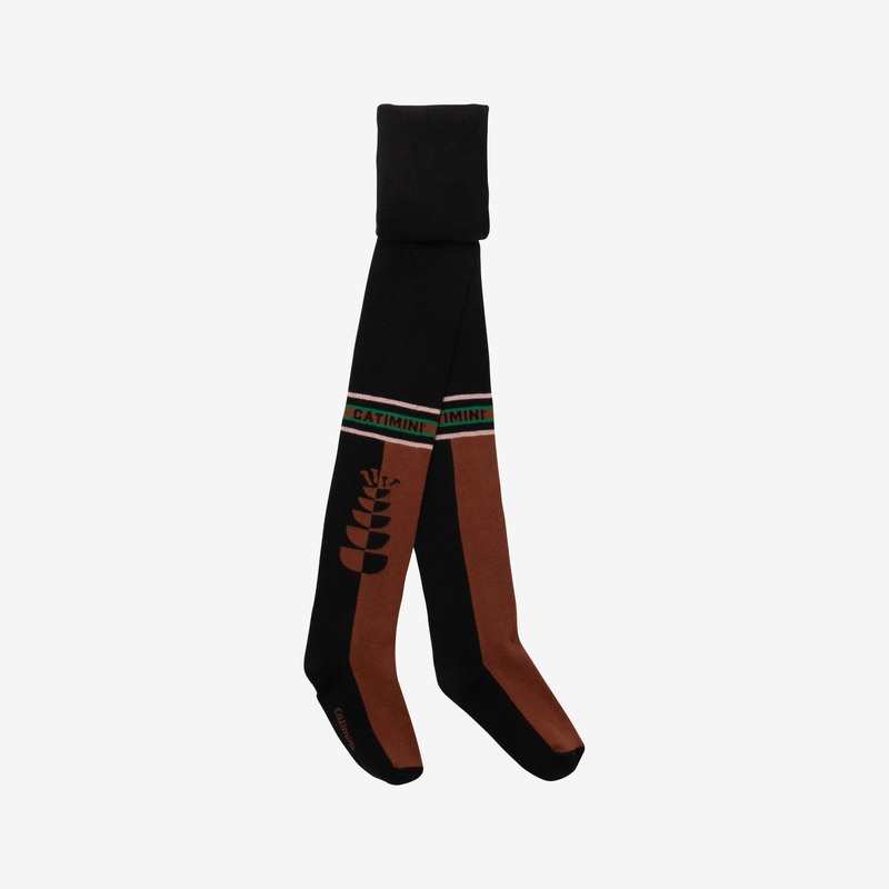 Collants fille roses à rayures Catimini