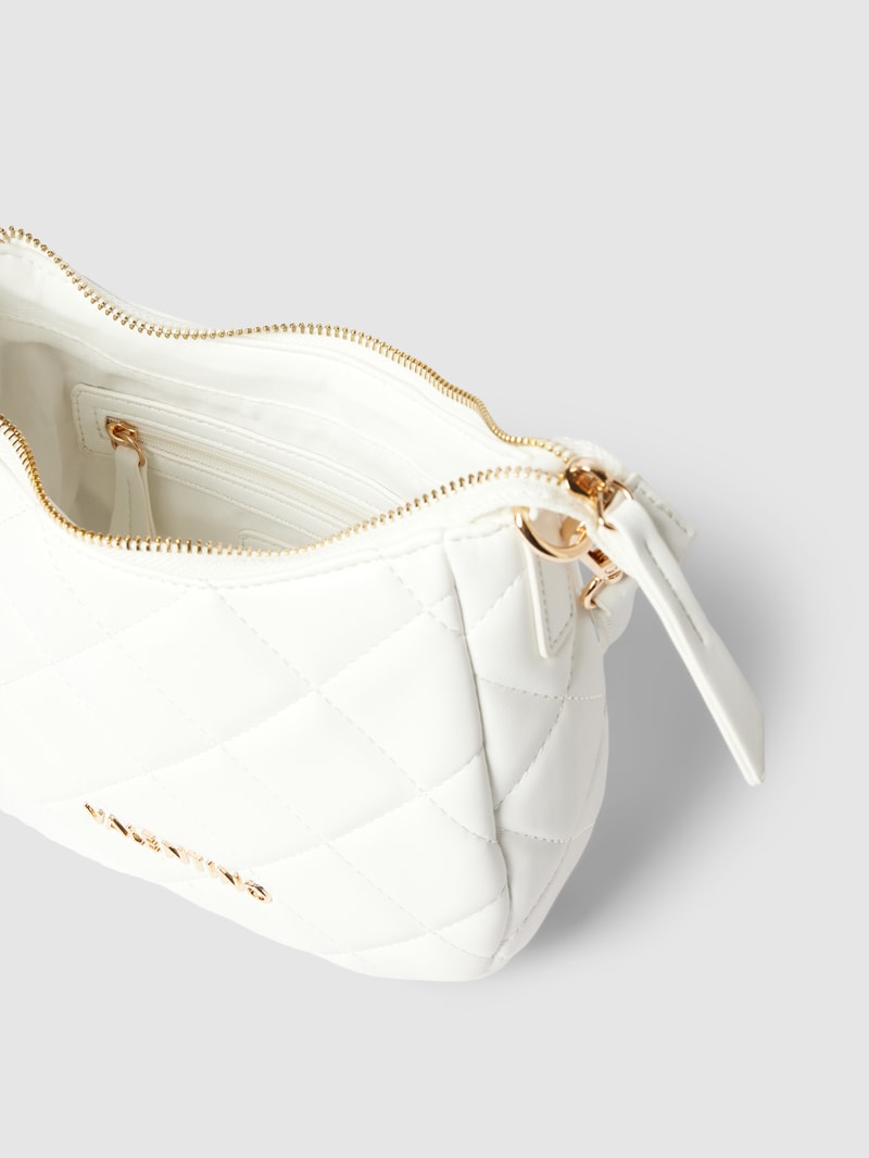 Umhängetasche mit Label-Detail Modell 'OCARINA' in weiß