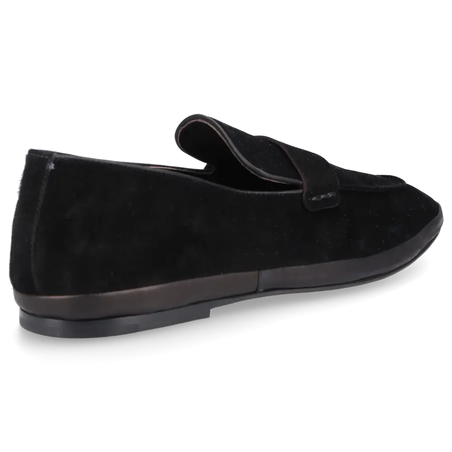 Henderson - Loafer ERNESTO Veloursleder - schwarz
