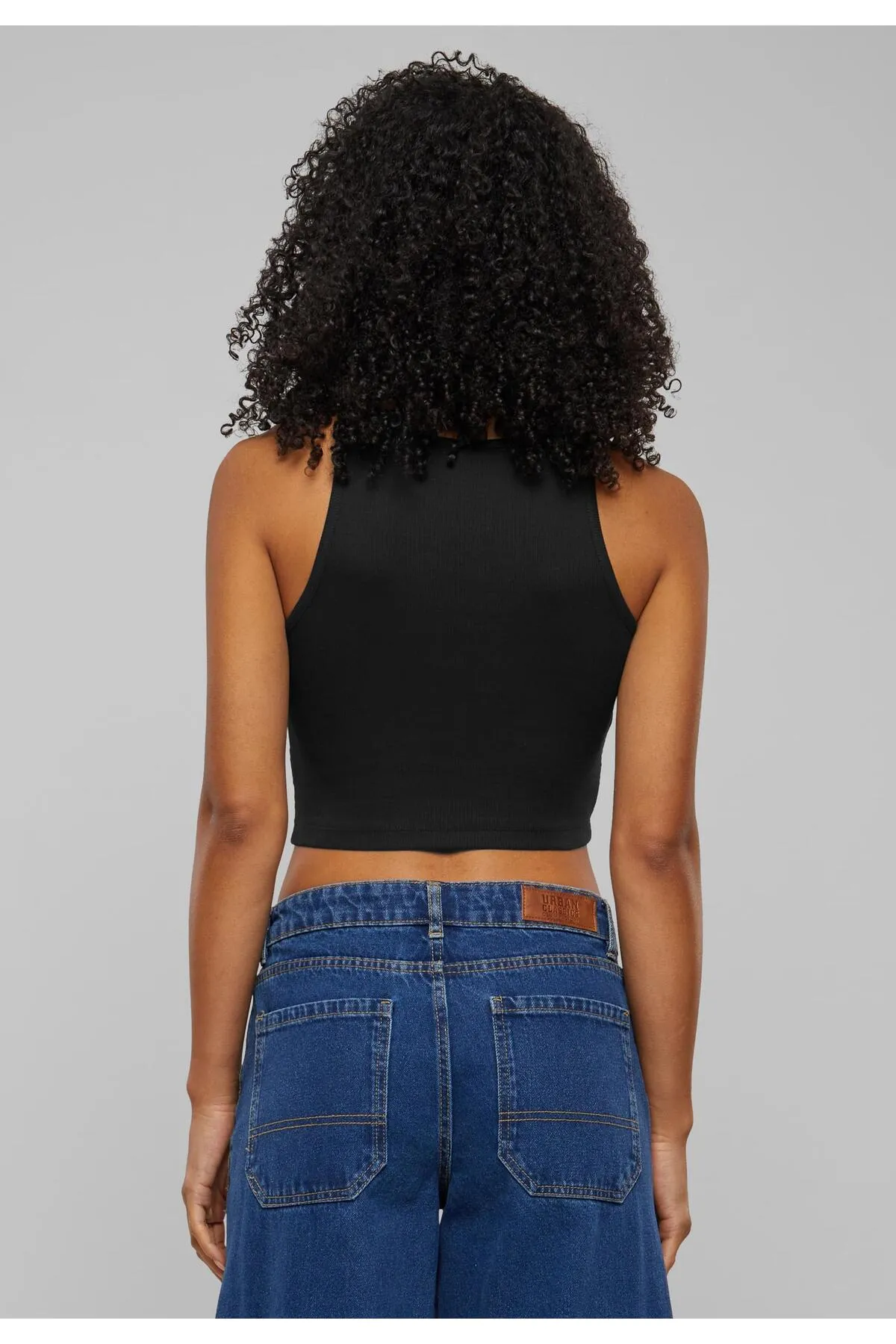 Urban Classics  Damen Ladies Organic Cotton Cropped Rib Top