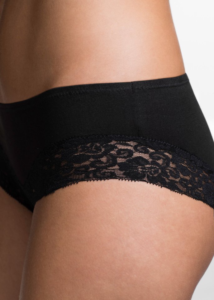 Panty mit Spitze (4er Pack)
