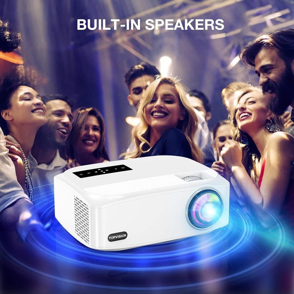 TOPVISION Heimkino Video Beamer mit 150,000 Studen Verlängert Portabler Projektor (9500 lm, 1920 x 1080 px, 4K 350
