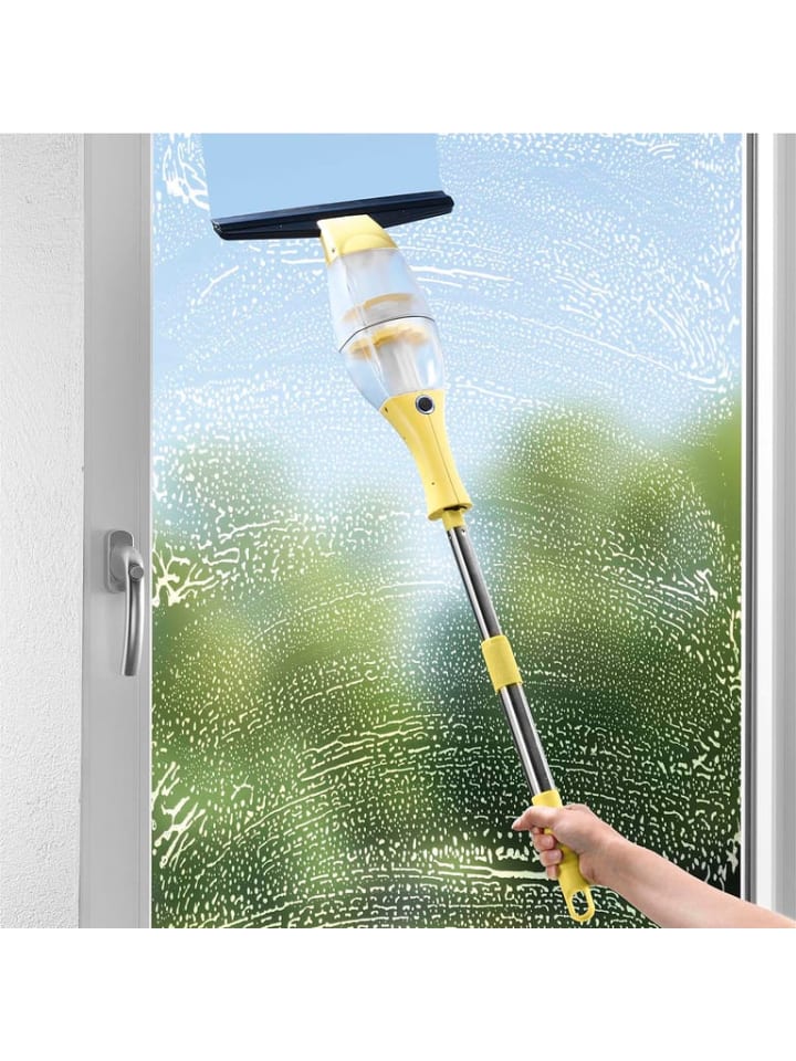 CLEANmaxx Akku-Fensterreiniger 3,7 V in Gelb mit Verlängerungsstange günstig kaufen onesize