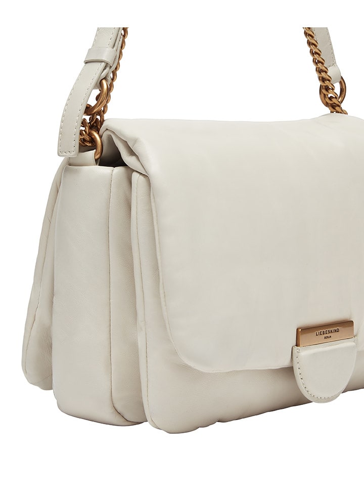 LIEBESKIND BERLIN Leder-Umhängetasche in Creme - (B)27 x (H)17 x (T)10 cm günstig kaufen onesize