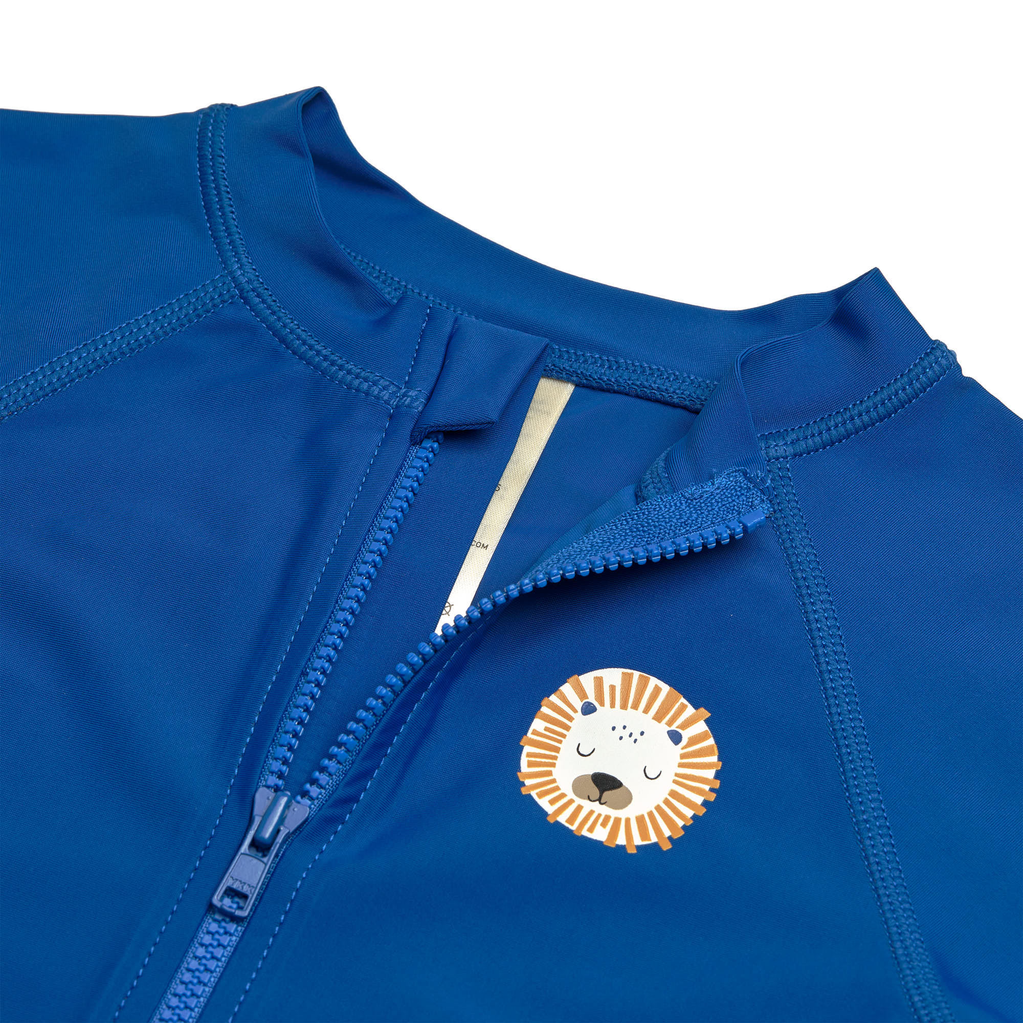 Schwimmanzug Kinder Langarm (UV Schutz) - Löwe, Blau
