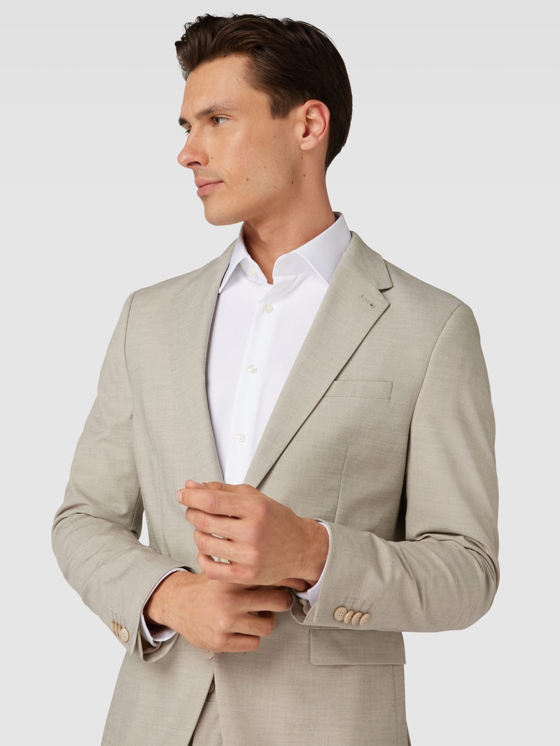 2-Knopf-Sakko mit Viskose-Anteil in beige
