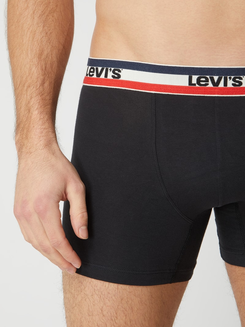 Trunks mit Stretch-Anteil im 2er-Pack in schwarz