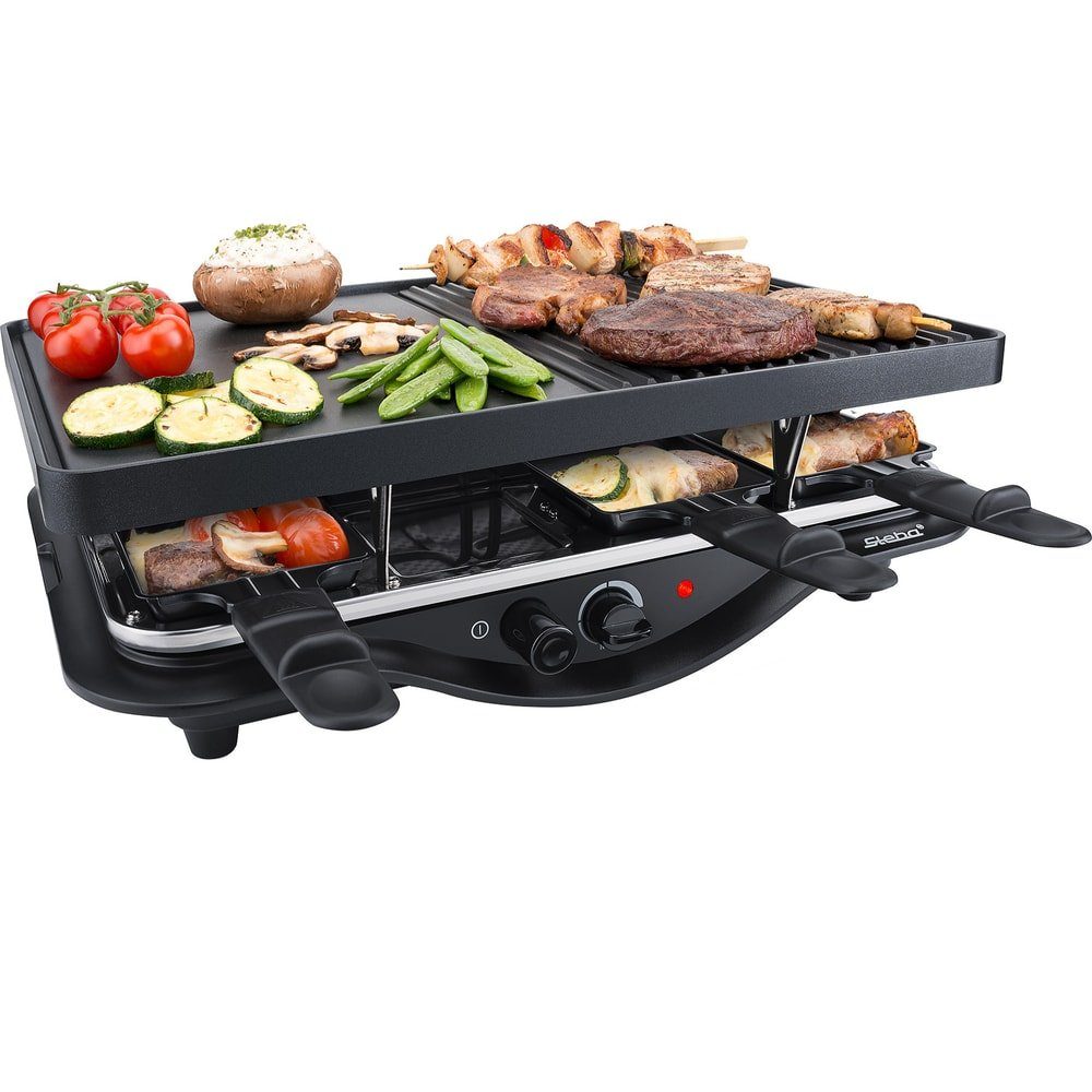 Steba Raclette RC 11, 8 Pfännchen Antihaftbeschichtung stufenlos regulierbar